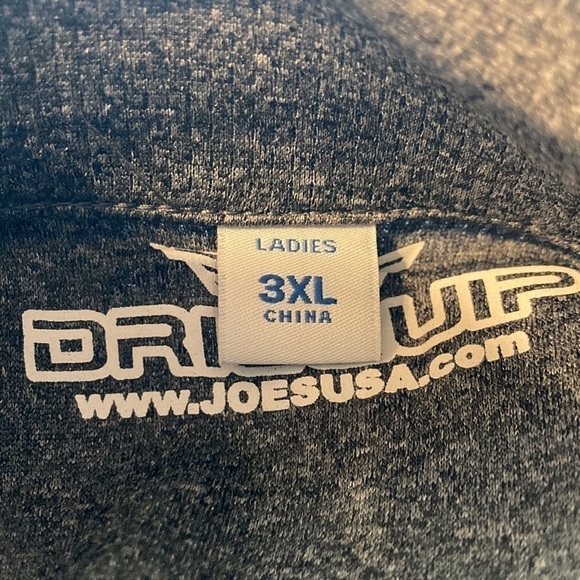 Driequip Golf Shirt  Ladies Size 3XL Gray Collared Shirt with V-neck - Picture 6 of 9